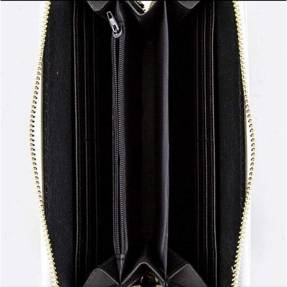 Animal Print Snakeskin Design Vegan Leather Wallet - Picture 5 of 6